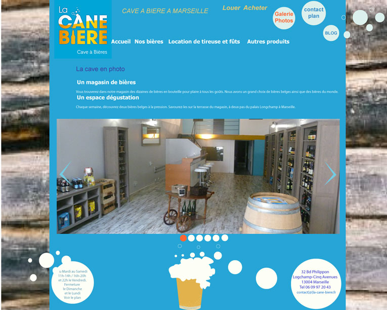 Site web Cane Biere